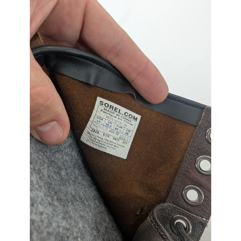 Men's‎ Sorel 1964 Premium Leather Waterproof Insulated Boots NM1561-256 Size 11